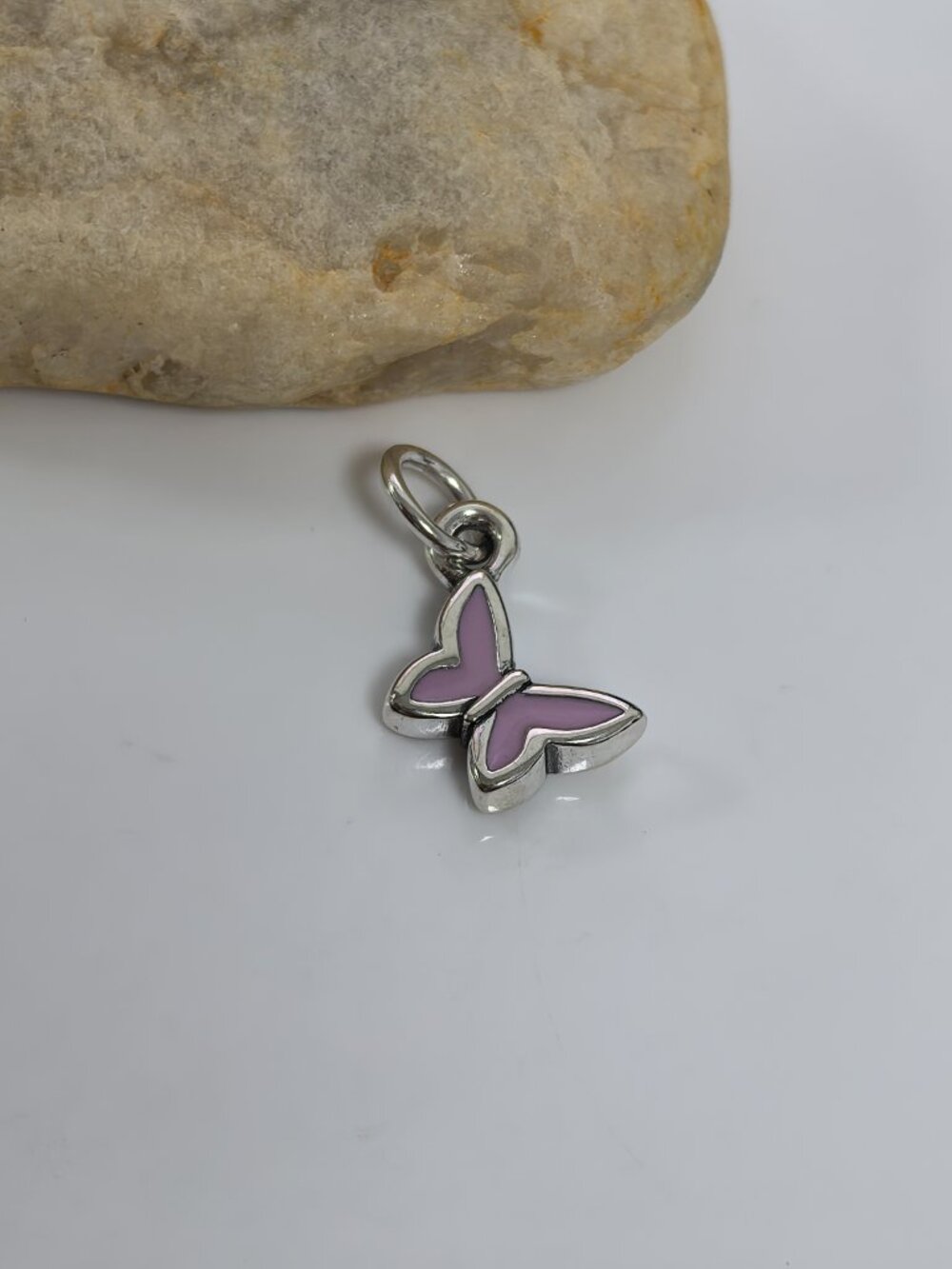 James Avery Enamel Mini Butterfly Charm (Light purple), S925 Silver (Women's)